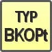 Piktogram - Typ: BKOPt